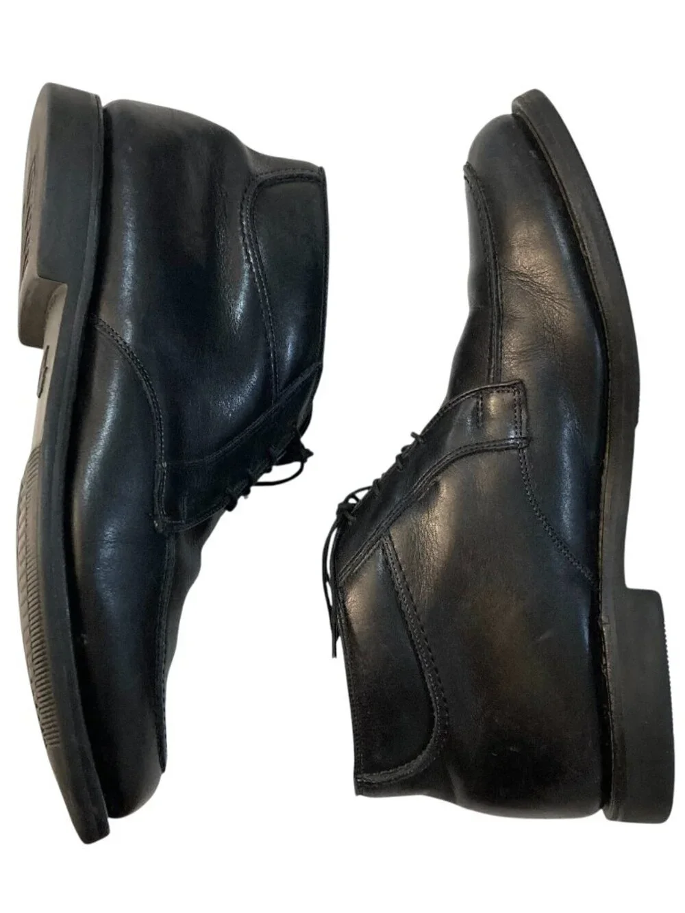 ALLEN EDMONDS Stuart Leather Lace Up Chukka Boots Shoes Black Size 9